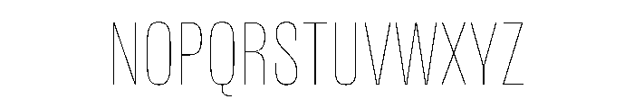 DBClaridaySans Hairline Font UPPERCASE