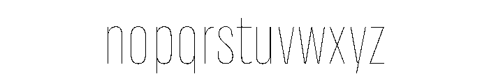 DBClaridaySans Hairline Font LOWERCASE