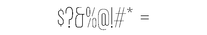 DBClaridaySans Thin Font OTHER CHARS