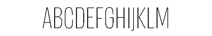 DBClaridaySans Thin Font UPPERCASE