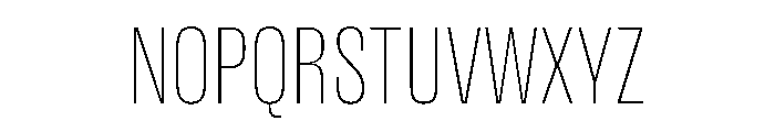 DBClaridaySans Thin Font UPPERCASE