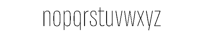 DBClaridaySans Thin Font LOWERCASE