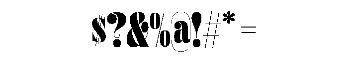 DBClaridaySerif Black Font OTHER CHARS