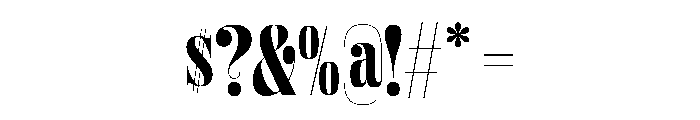 DBClaridaySerif Bold Font OTHER CHARS