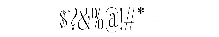 DBClaridaySerif Thin Font OTHER CHARS