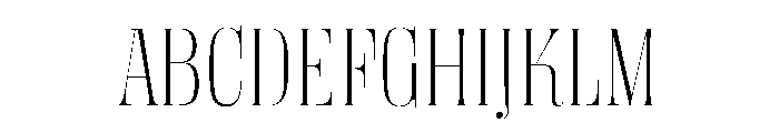 DBClaridaySerif Thin Font UPPERCASE