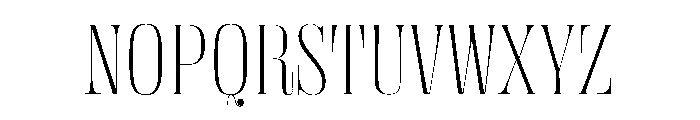 DBClaridaySerif Thin Font UPPERCASE