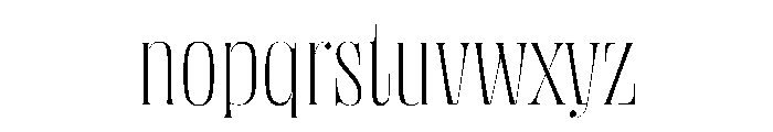 DBClaridaySerif Thin Font LOWERCASE