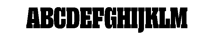 DBClaridaySlab Black Font UPPERCASE