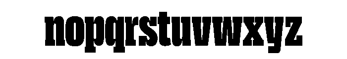 DBClaridaySlab Black Font LOWERCASE