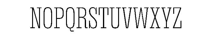 DBClaridaySlab Extralight Font UPPERCASE