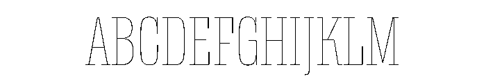 DBClaridaySlab Hairline Font UPPERCASE