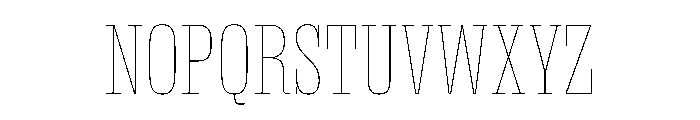 DBClaridaySlab Hairline Font UPPERCASE