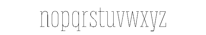 DBClaridaySlab Hairline Font LOWERCASE