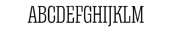 DBClaridaySlab Light Font UPPERCASE