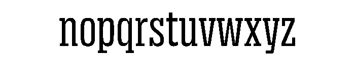 DBClaridaySlab Regular Font LOWERCASE