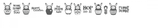 db bunny babookshka Font UPPERCASE