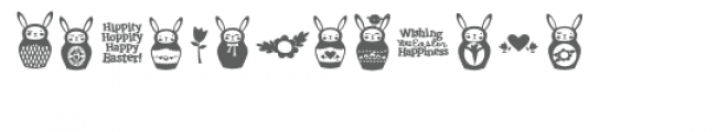 db bunny babookshka Font UPPERCASE