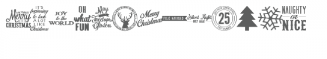 db christmas card Font UPPERCASE