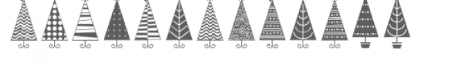 db christmas tree Font UPPERCASE