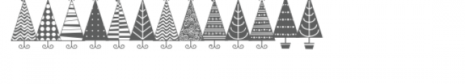 db christmas tree Font LOWERCASE