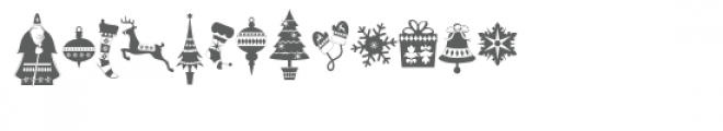 db joyeoux noel dingbats font Font UPPERCASE