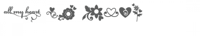 db love flourish Font OTHER CHARS