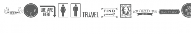 db trip & travel Font LOWERCASE