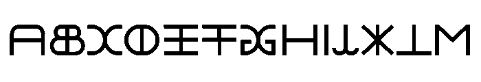 DCTESTRegular Font UPPERCASE