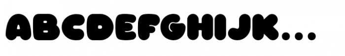 DC Inflate Regular Font LOWERCASE