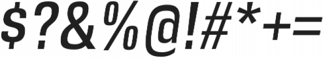DDT Condensed Italic otf (400) Font OTHER CHARS