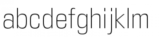 DDT Condensed Extra Light Font LOWERCASE