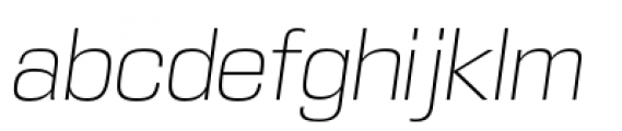 DDT Extra Light Italic Font LOWERCASE