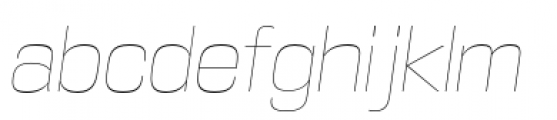 DDT Ultra Light Italic Font LOWERCASE