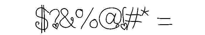 DDHearts Font OTHER CHARS