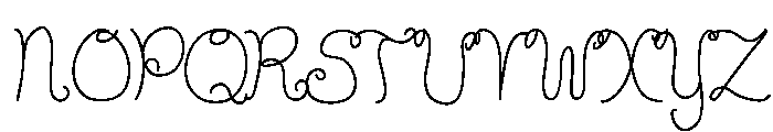 DDHearts Font UPPERCASE