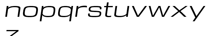 DDT Extended Book Italic Font LOWERCASE