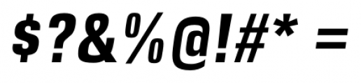 DDT Condensed Bold Italic Font OTHER CHARS