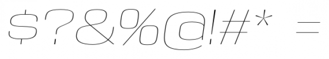 DDT Expanded UltraLight Italic Font OTHER CHARS