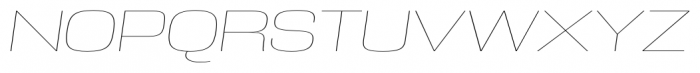 DDT Expanded UltraLight Italic Font UPPERCASE