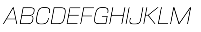 Ddt Extra Light Italic Font UPPERCASE
