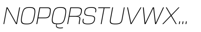 Ddt Extra Light Italic Font UPPERCASE