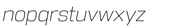 Ddt Extra Light Italic Font LOWERCASE