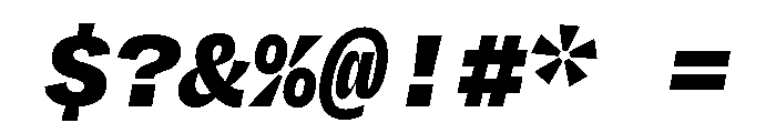 Degular Mono Black Italic Font OTHER CHARS