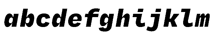 Degular Mono Black Italic FONT