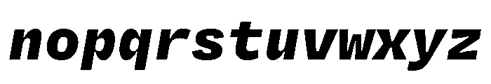 Degular Mono Black Italic Font LOWERCASE