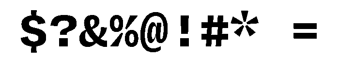 Degular Mono Bold Font OTHER CHARS
