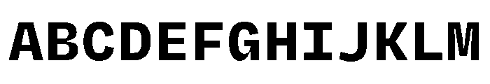 Degular Mono Bold Font UPPERCASE