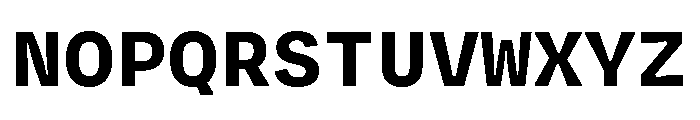 Degular Mono Bold Font UPPERCASE