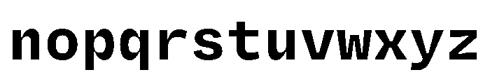 Degular Mono Bold Font LOWERCASE